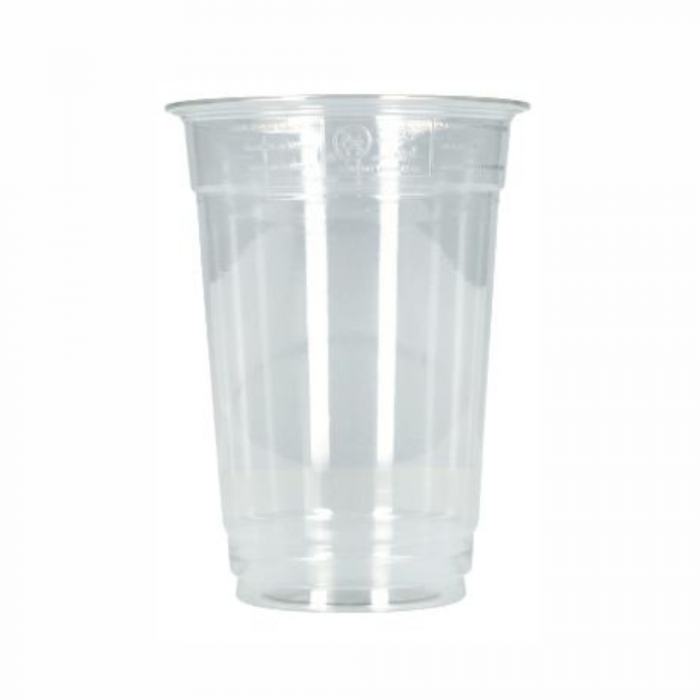 Getränkebecher geeicht 400ml rPET transparent Ø9,5cm